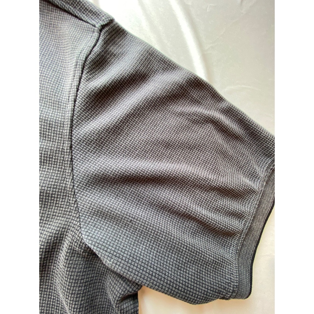 Tommy Bahama Mens XXL Gray Waffle Knit Short Sleeve Polo Shirt Marlin Logo - Picture 4 of 8